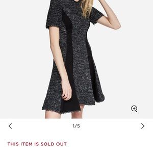 Lurex boucle flared dress Karl lagerfield